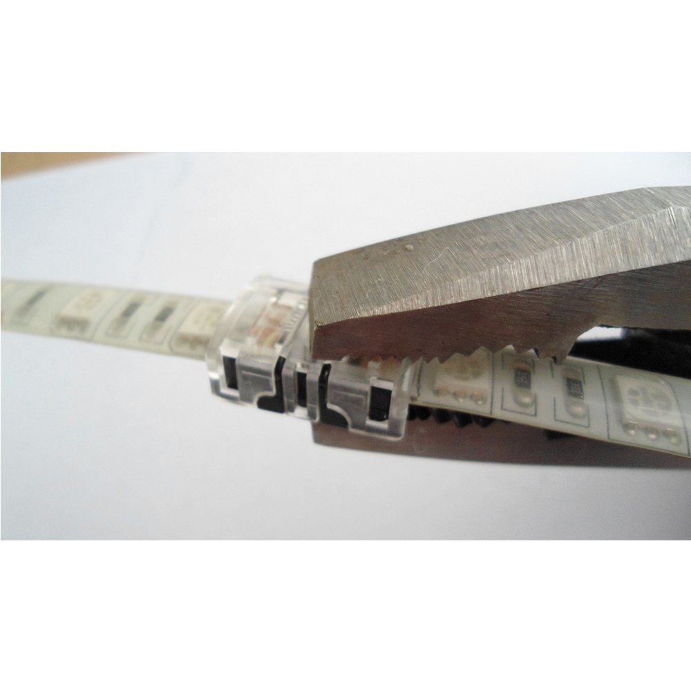 RGB LED Strip Connector 4 pin Solderless Hippopotamus Connector, PCB to PCB, Applicable to 5050 10mm RGB or WS2813 WS2815 WS2818 LED Strip Lights RGB LED Strip Connector 4 pin Solderless Hippopotamus Connector, PCB to PCB, Applicable to 5050 10mm RGB or WS2813 WS2815 WS2818 LED Strip Lights